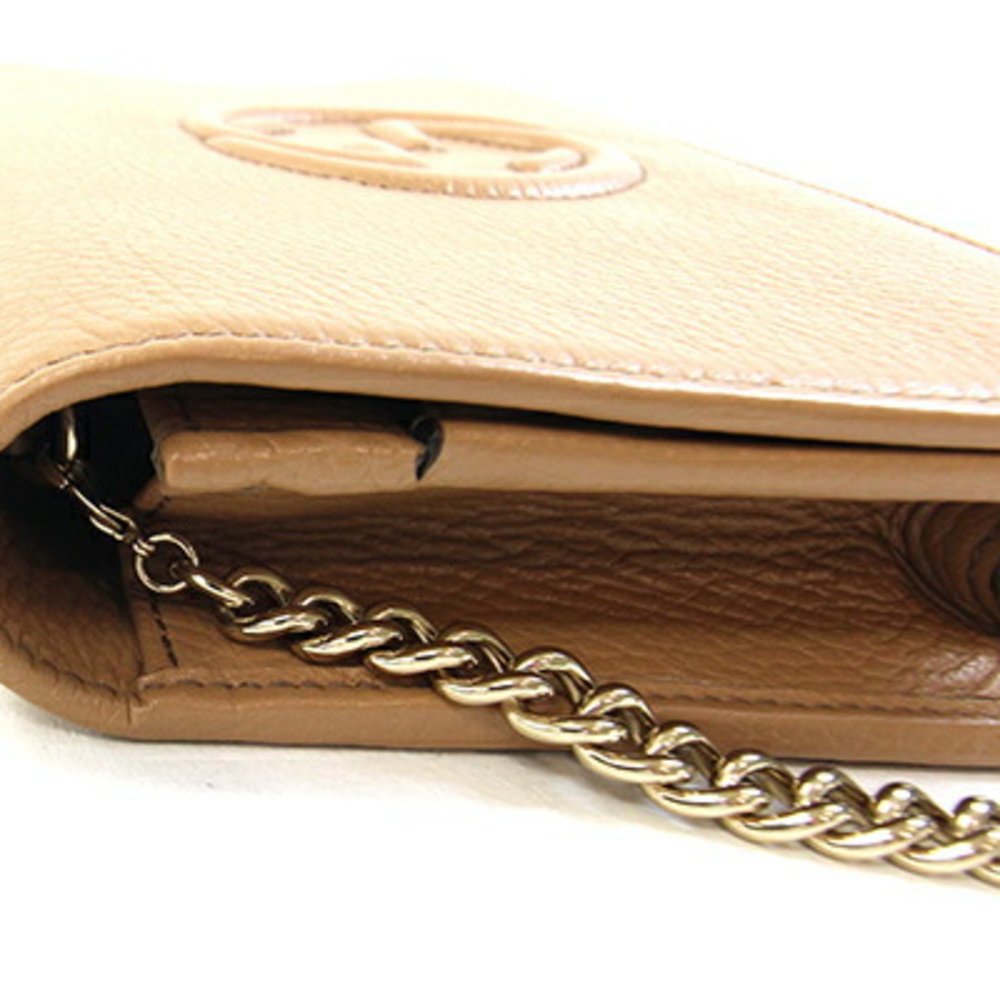 GUCCI Cream Leather Clutch Bag - Picture 6 of 9